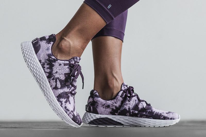 Purple Nobull Wisteria Tie-Dye Ripstop Runner Women's Running Shoes | CA A1703H